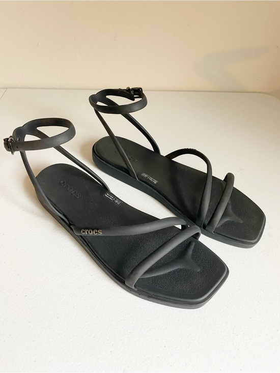 CROCS Shoes - Crocs Miami Ankle Strap Sandals Lightweight Black Size 9